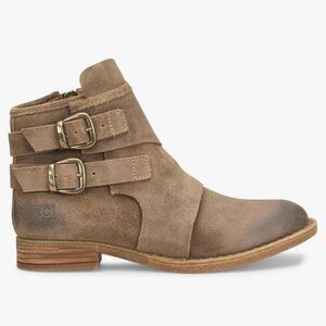 NWT Moraga Born Brown Ankle Booties with Buckle Detail
